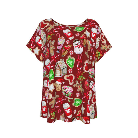 Christmas Snack Goals - Women’s Relaxed Fit Scoop Tee