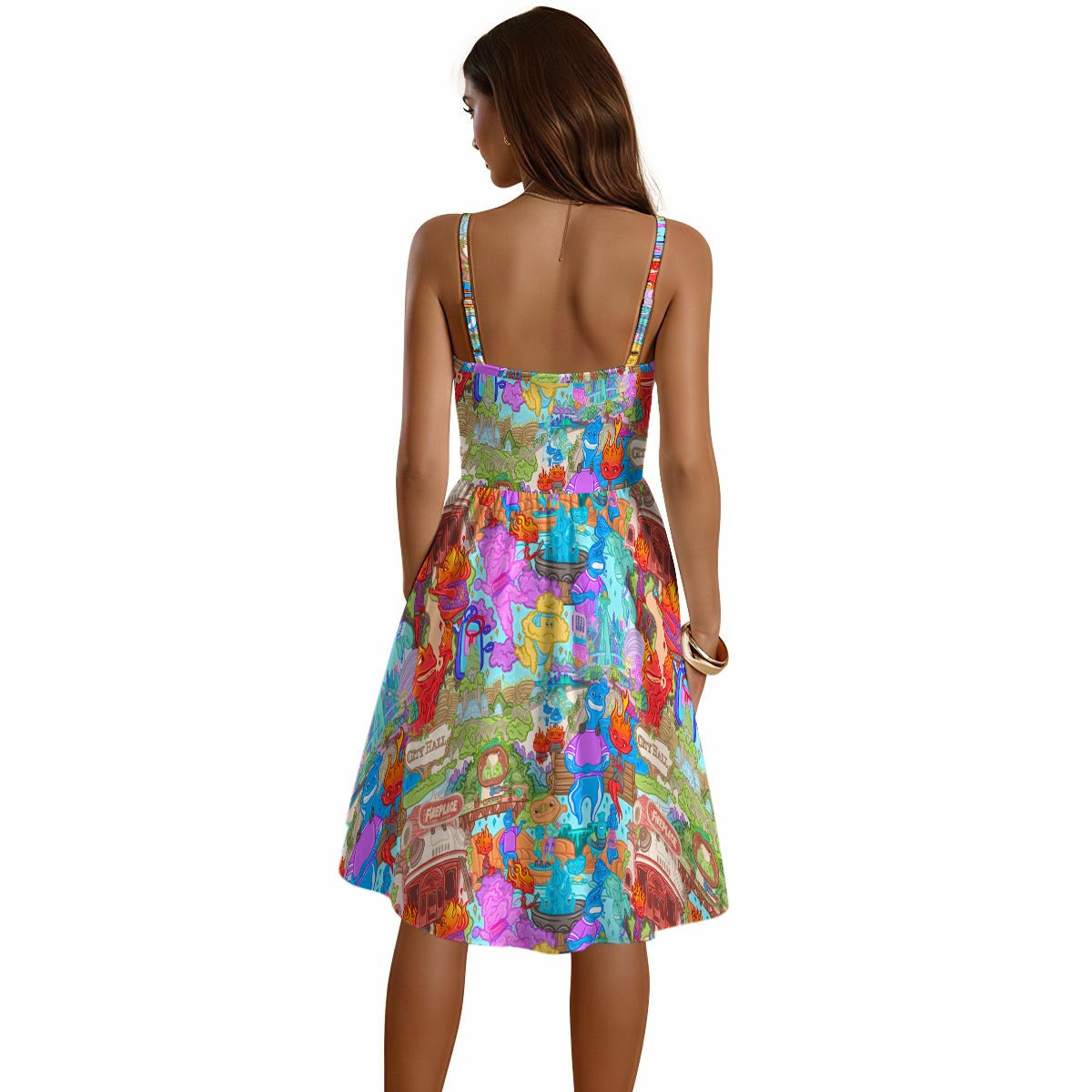 Element City Scene Collage - Women's Sweetheart Cami Dress