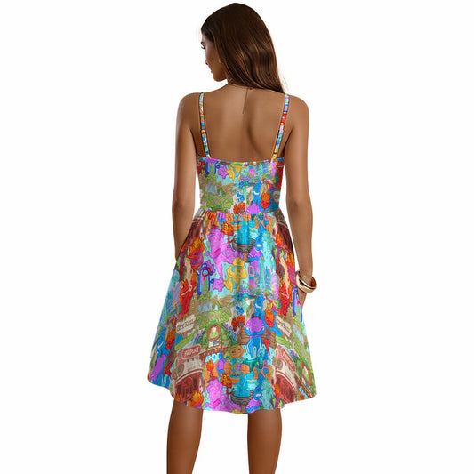 Element City Scene Collage - Women's Sweetheart Cami Dress