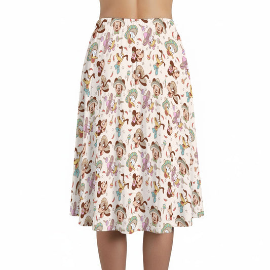 Fiesta Sombrero Pals - Women’s Pocket Midi Skirt