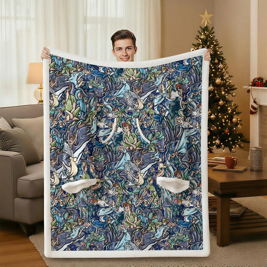 Magical Skybound Adventure - Wearable Blanket Hoodie