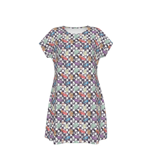 Halloween Racing Crew - Women's T-Shirt Dress