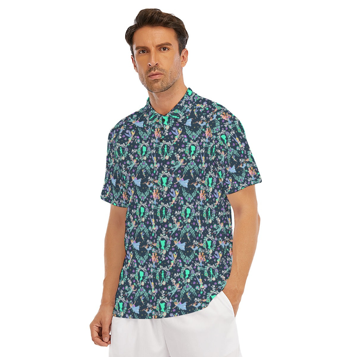 Garden Whimsy - Neverland Flight - Men's Polo Shirt