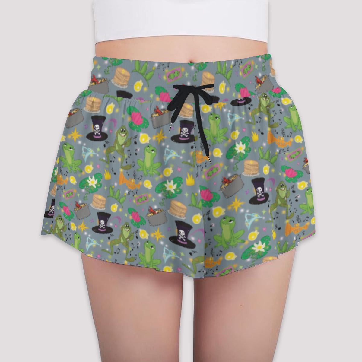 Bayou Princess Icons - Girls’ Flowy Pocket Shorts