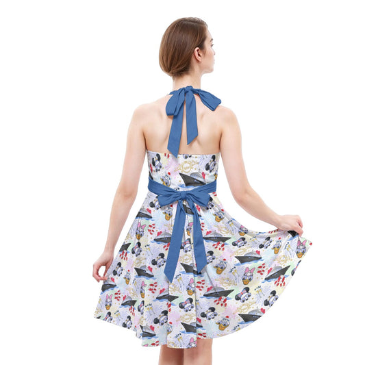 Wish Cruise Celebration - Women's Halter Vintage Pocket Dress