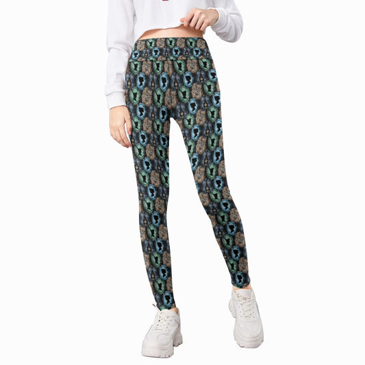 Starry Flight Silhouettes - Kid's Leggings