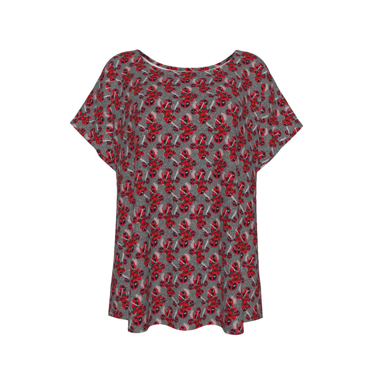 Superhero Stitch - Red Masked Hero - Women’s Relaxed Fit Scoop Tee