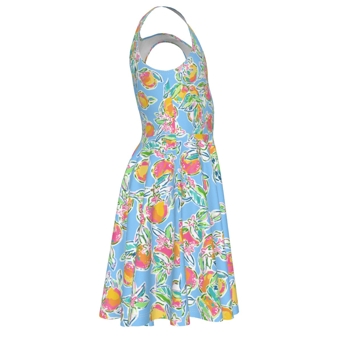 Peachy Keen - Kid's Sleeveless Skater Dress