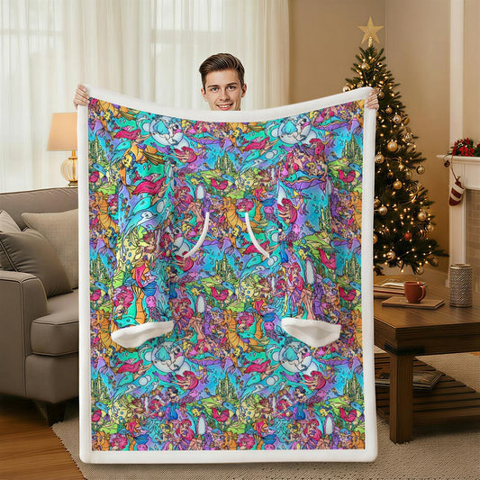 Under the Sea Storybook Scenes - Wearable Blanket Hoodie