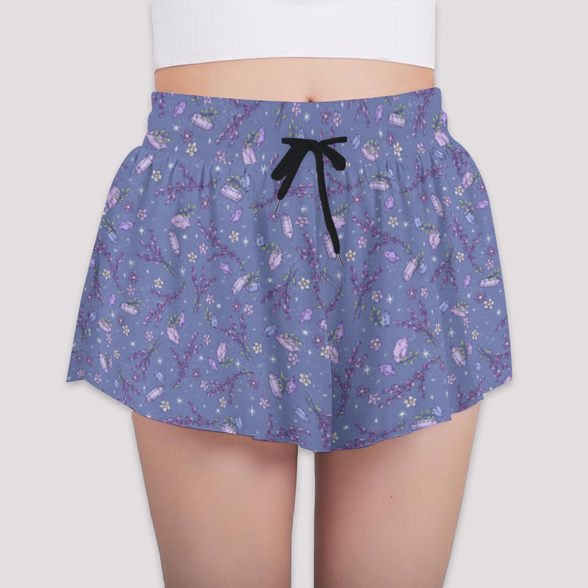 Lavender Vibes - Girls’ Flowy Pocket Shorts
