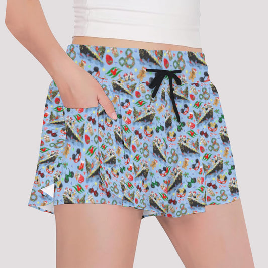 Very Merrytime Christmas Cruise - Girls’ Flowy Pocket Shorts