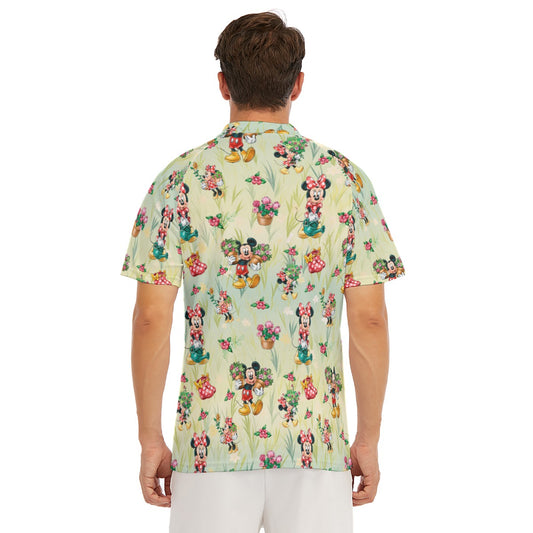 Garden Mouse Helpers at Work - Men's Polo Shirt