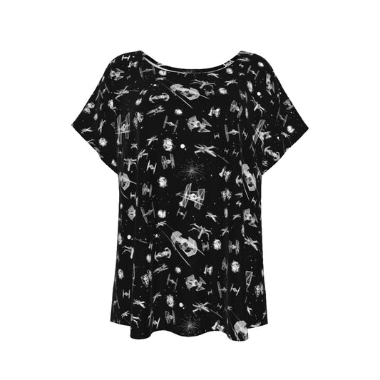 Epic Space Battle Ships - Women’s Relaxed Fit Scoop Tee