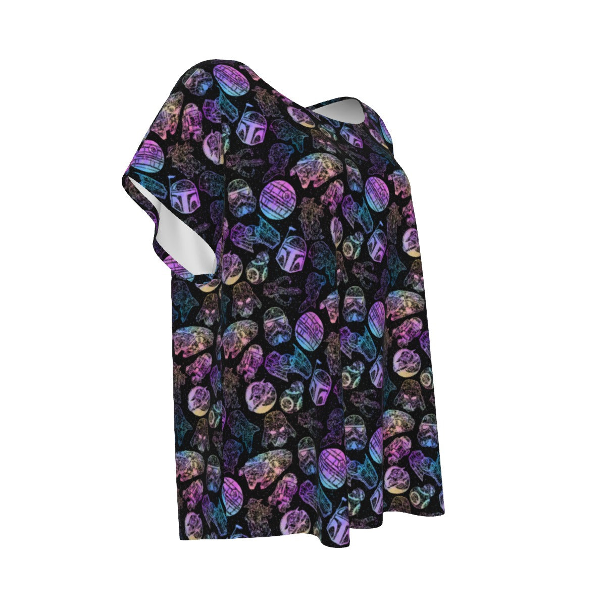 Watercolor Galactic Mandalas - Women’s Relaxed Fit Scoop Tee