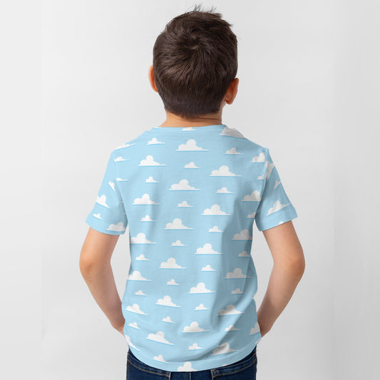 Andy’s Room Clouds - Kid’s Short Sleeve T-Shirt