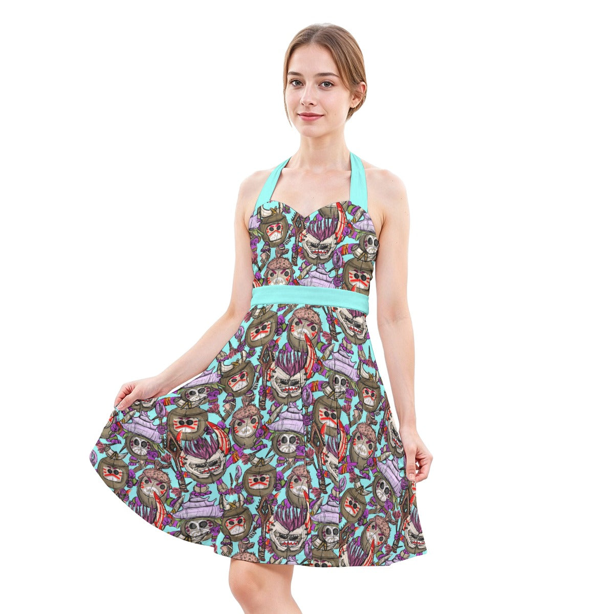 Island Coconut Pirates - Women's Halter Vintage Pocket Dress