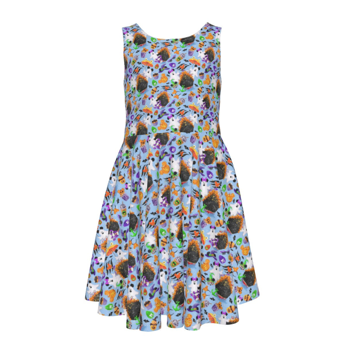 Halloween On The High Seas - Kid's Sleeveless Skater Dress