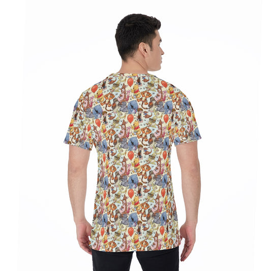 Woodland Friends Sketch - Men's Short Sleeve T-Shirt