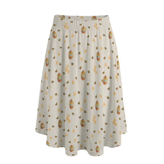 Sweet Hunny Pot & Bees - Women’s Pocket Midi Skirt