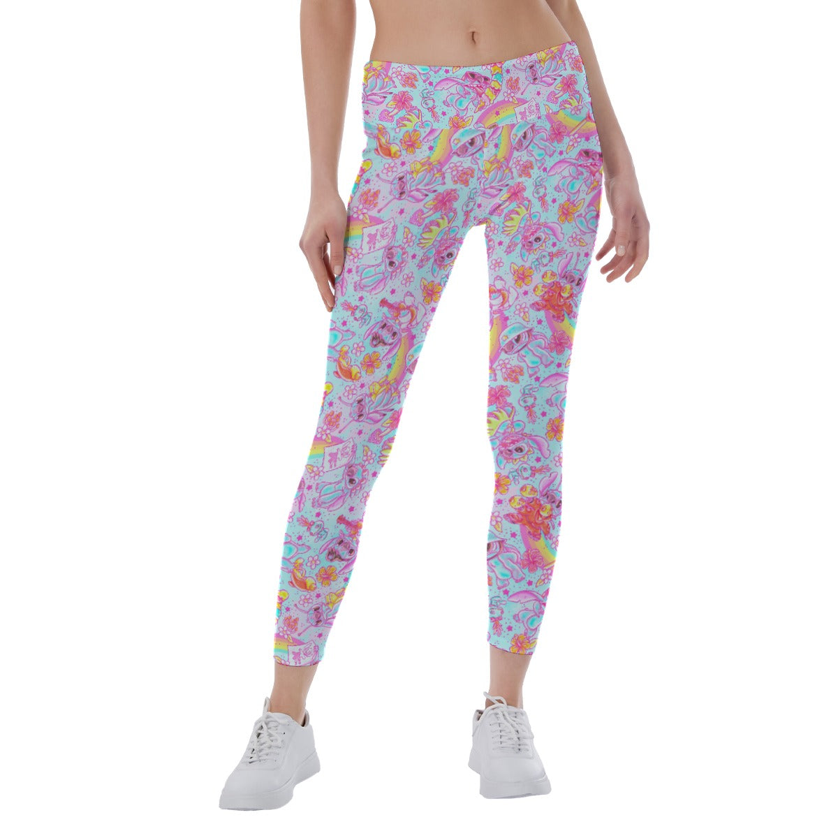Neon Rainbow Mischief - Women's Yoga Leggings