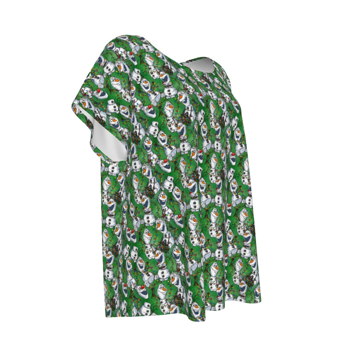 Sketched Snowman Christmas - Women’s Relaxed Fit Scoop Tee