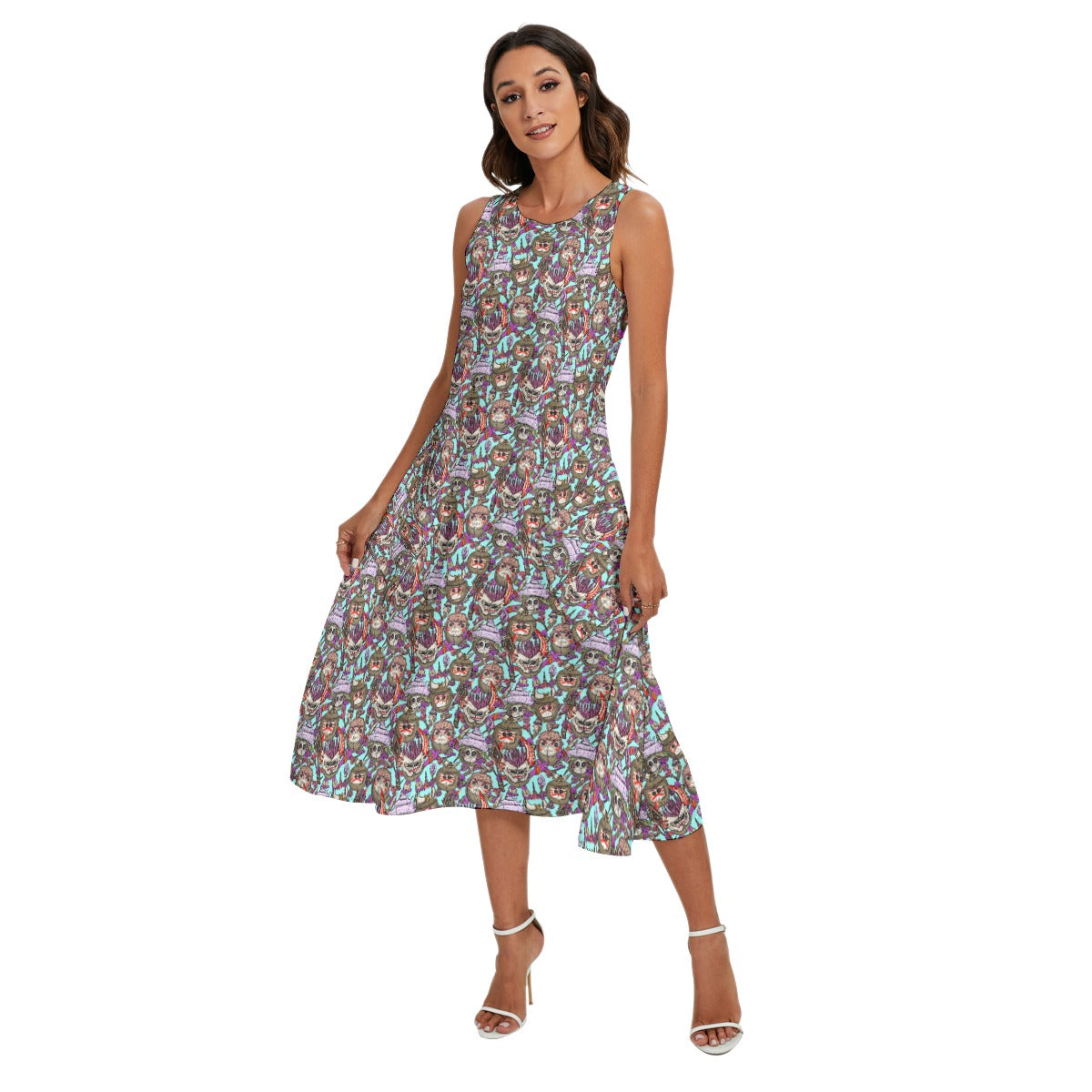 Island Coconut Pirates - Women’s Diagonal Pocket Midi Dress