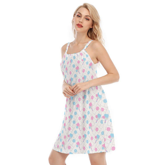 Pickleball Court Spin - Women’s Adjustable Sundress