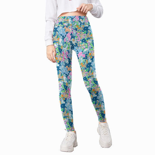 Tropical Paws & Petals - Beloved Dogs - Kid's Leggings