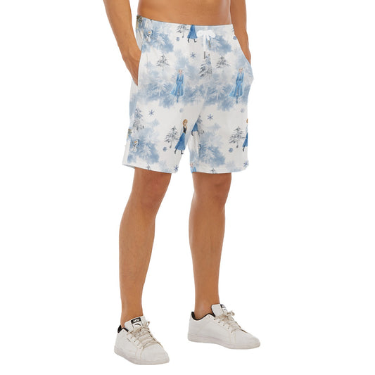 Winter Landscape Frozen Inspired - Men’s Pocket Beach Shorts