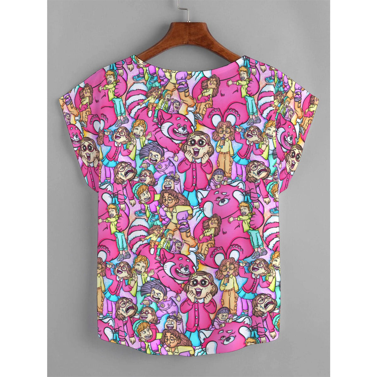 Red Panda Chaos Scenes - Women’s Relaxed Fit Scoop Tee