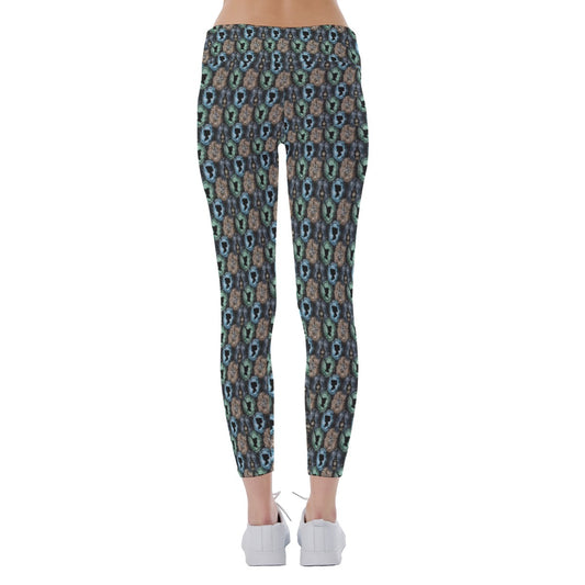 Starry Flight Silhouettesttes - Women's Yoga Leggings