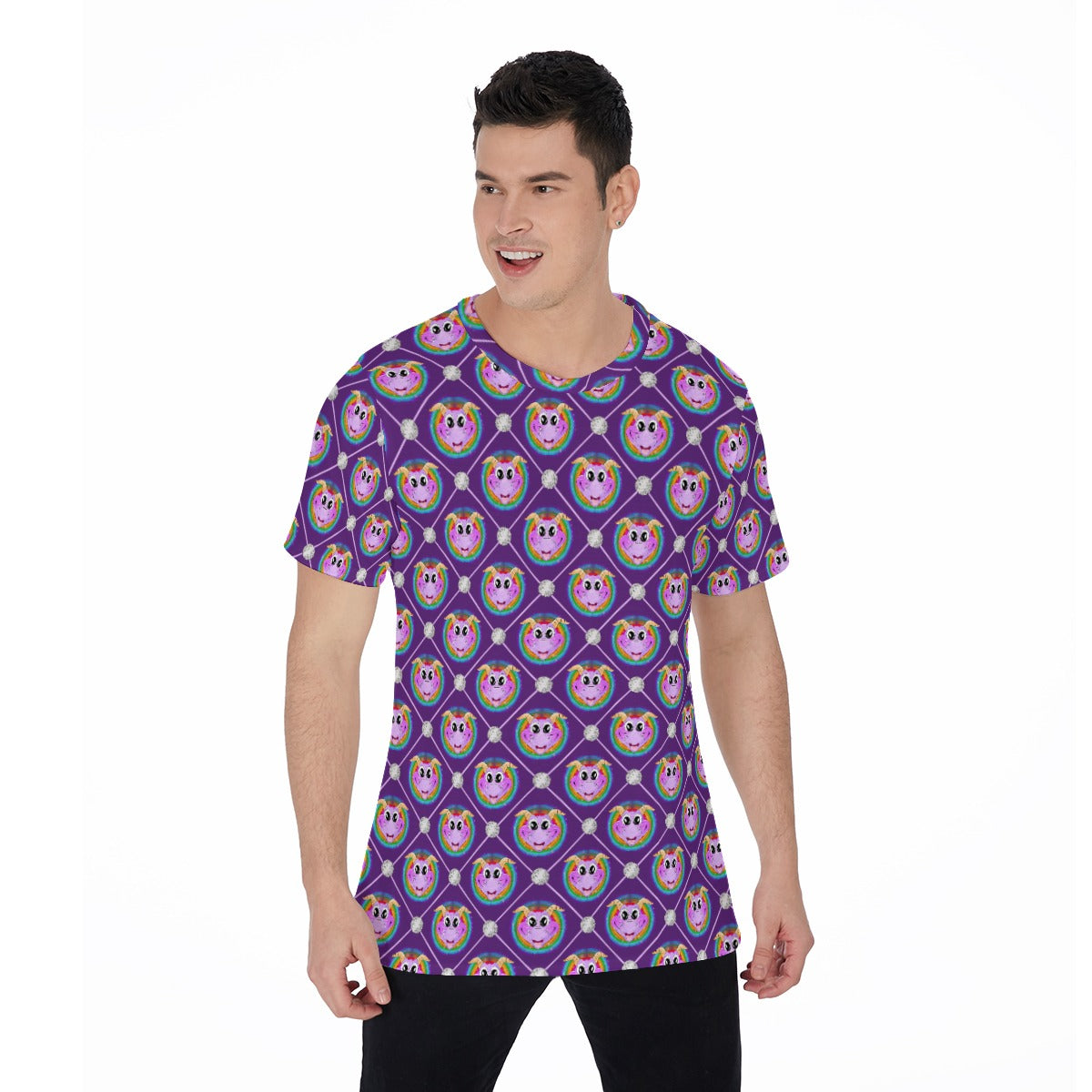 Geometric Figment - Men's Short Sleeve T-Shirt