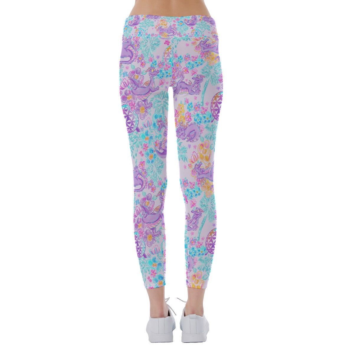 Purple Dragon Flower Power - Women's Yoga Leggings