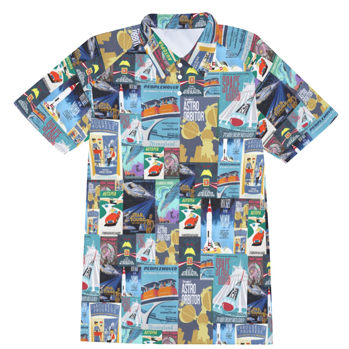 Vintage Tomorrow Ride Posters - Men's Polo Shirt