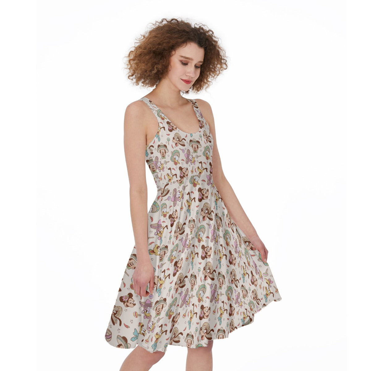 Fiesta Sombrero Pals - Pocket Midi Skater Dress