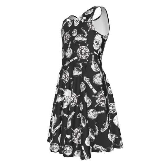 A Pirate Life - Kid's Sleeveless Skater Dress