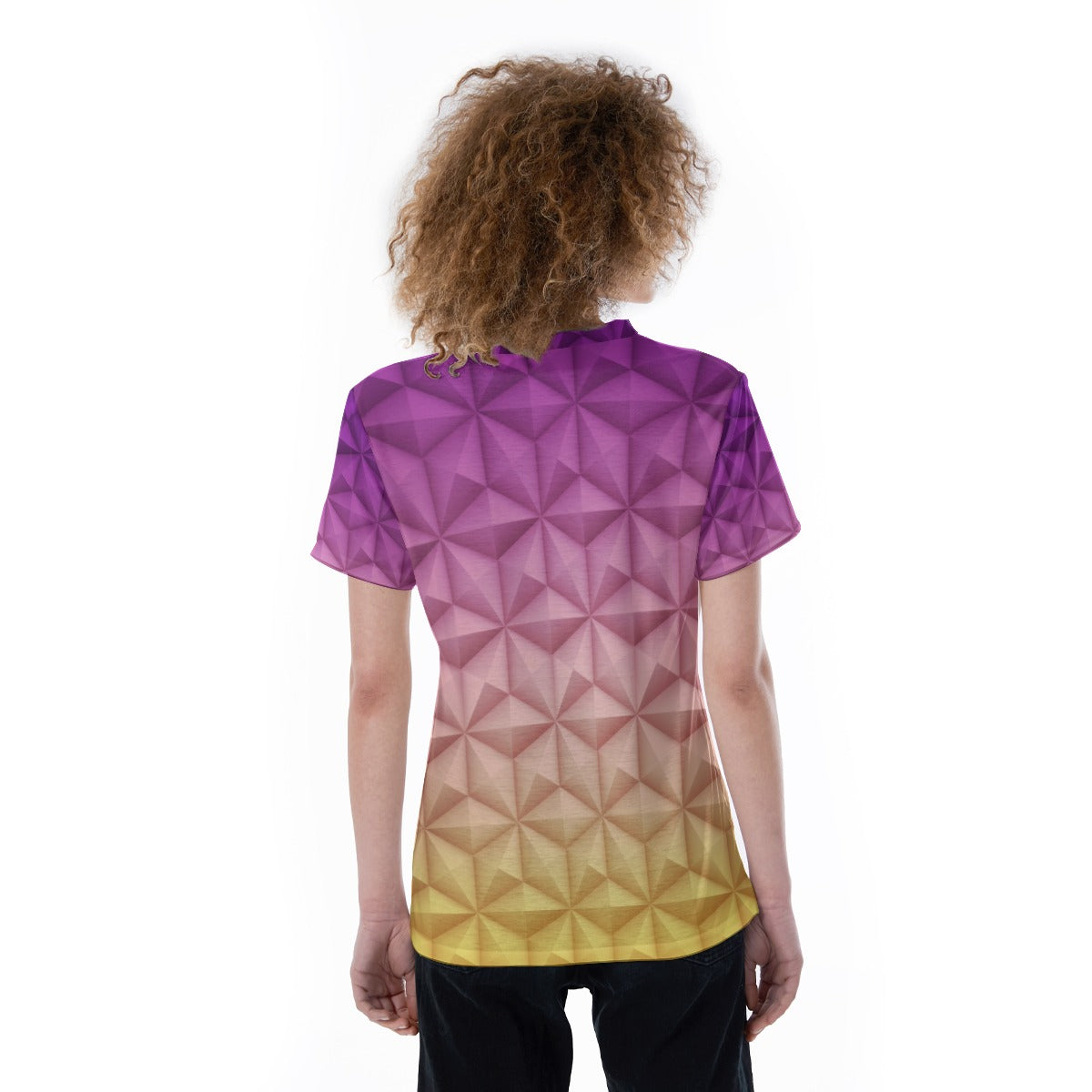 Geometric Spaceship Sphere - Women's Short Sleeve V-Neck T-Shirt