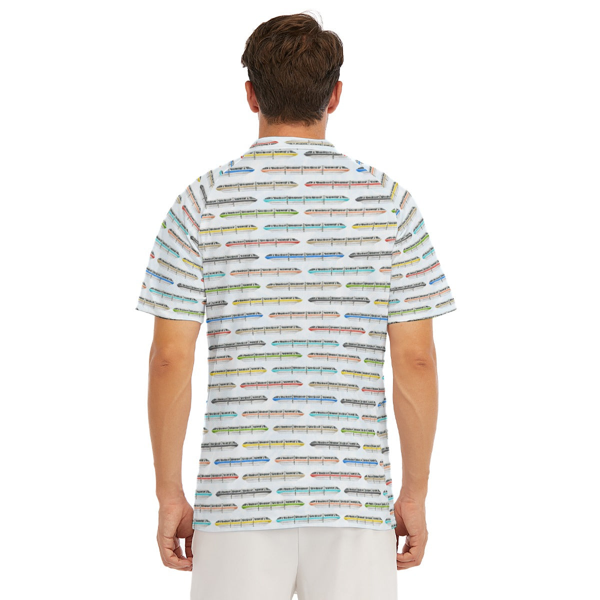 Monorail Rainbow Express - Men's Polo Shirt