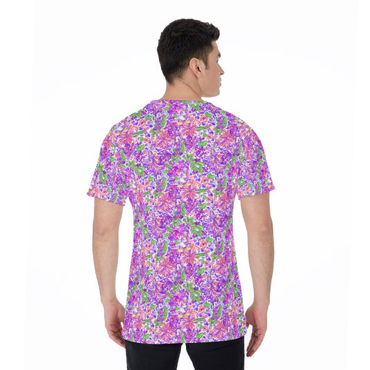 Tropical Splash Vibes - Iconic Crew - Men's Short Sleeve T-Shirt