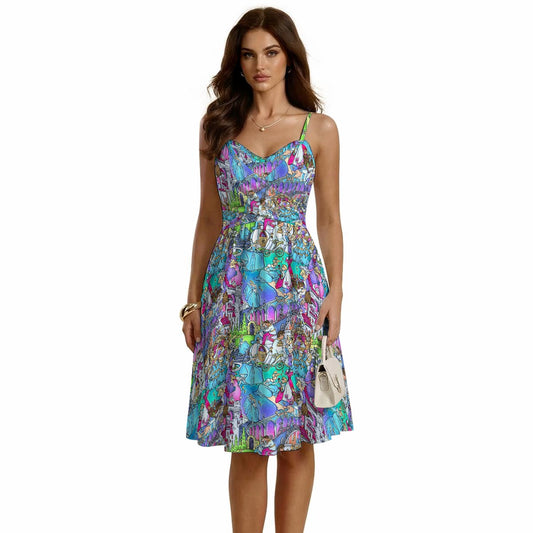 Glass Slipper Storybook Scenes - Women's Sweetheart Cami Dress
