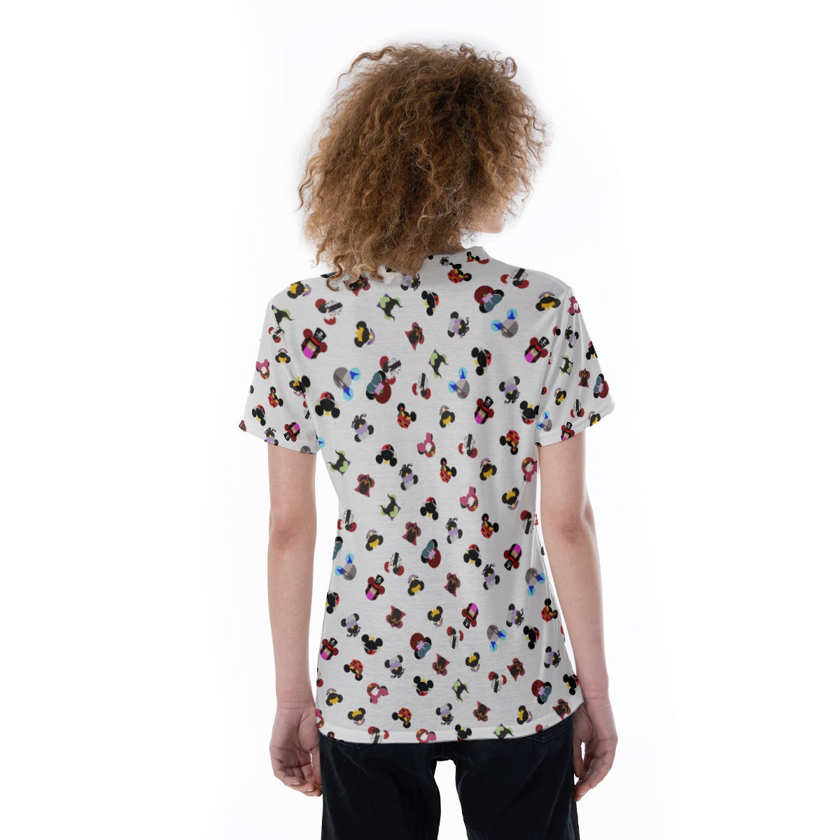 Wicked Mouse Ears - Women's Short Sleeve V-Neck T-Shirt