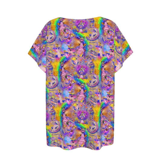 Figment Watercolor Rainbow - Women’s Relaxed Fit Scoop Tee