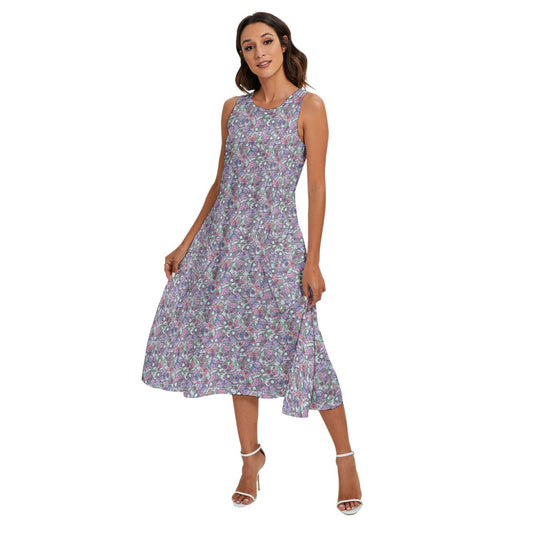 Butterfly Planchettes - Women’s Diagonal Pocket Midi Dress
