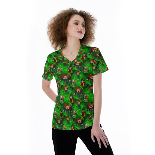 Wicked Witches’ Covenches - Women's Short Sleeve V-Neck T-Shirt