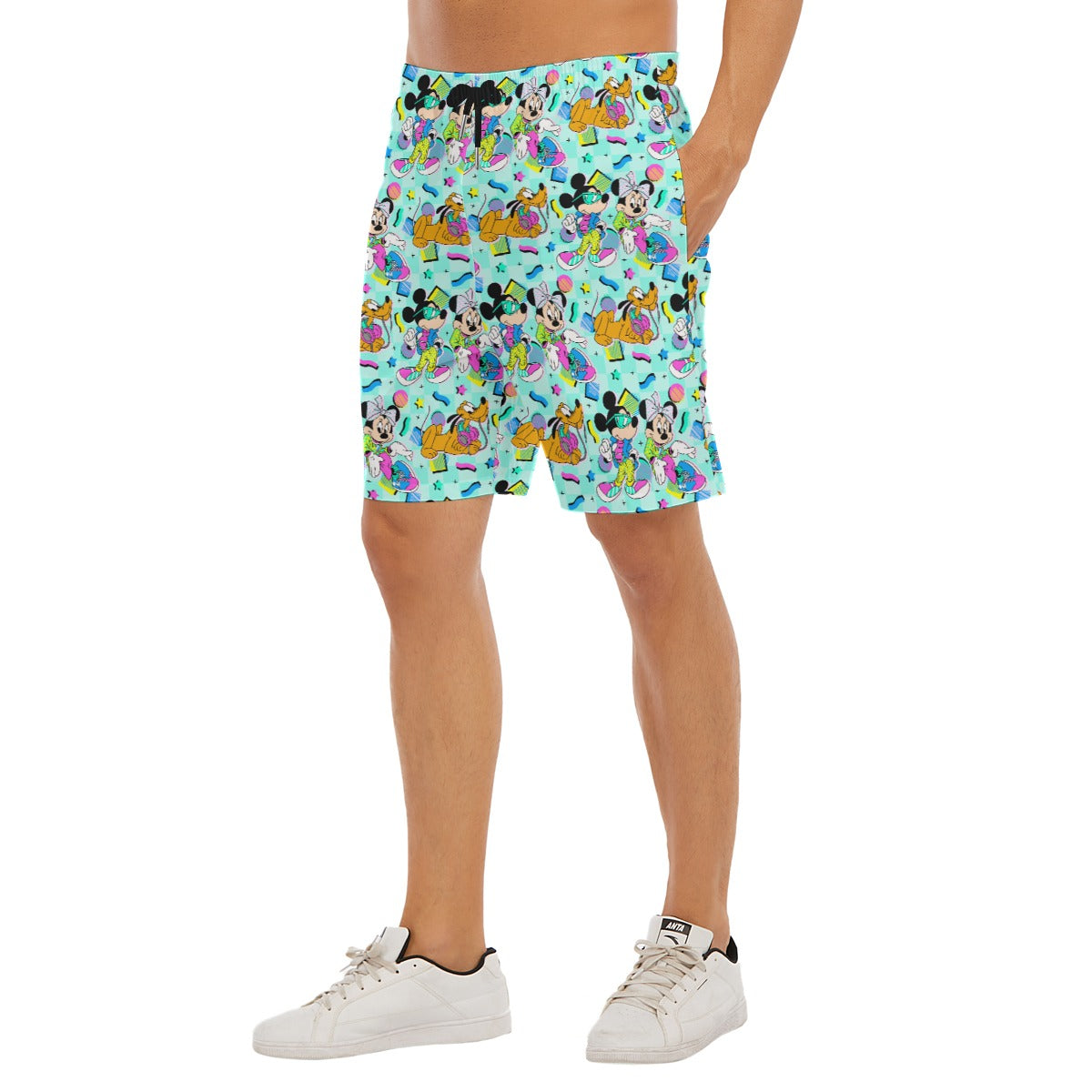 80s Pop Party Pals - Men’s Pocket Beach Shorts
