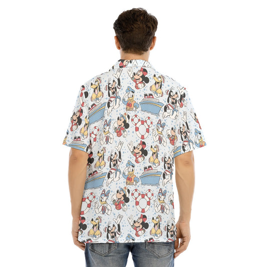 Sailor Cruise Stars - Men's Hawaiian Button Up Shirt