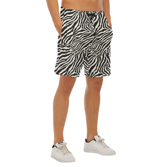 Animal Print - Zebra - Men’s Pocket Beach Shorts