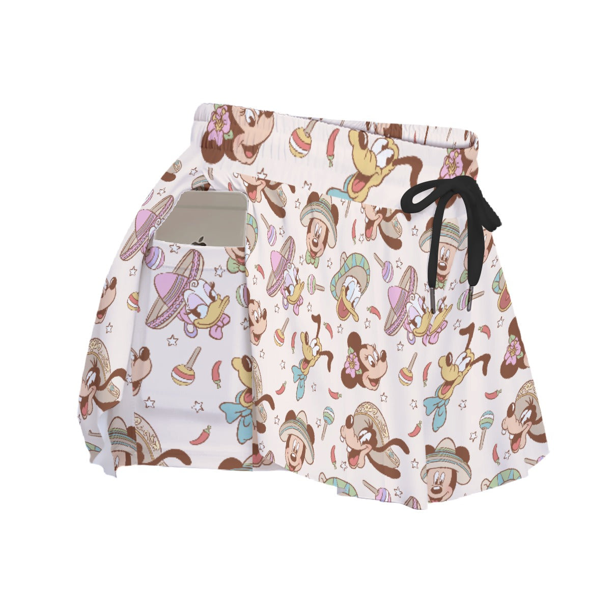 Fiesta Sombrero Pals - Women's Flowy Pocket Shorts