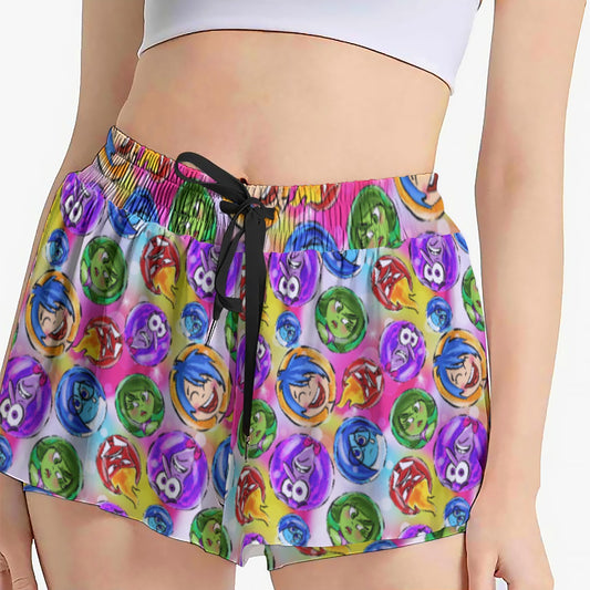 Inside Out Emotions - Women's Flowy Pocket Shorts