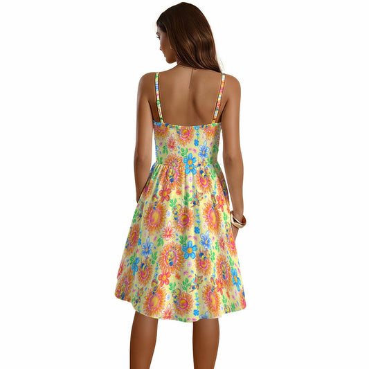 Buzzing Garden Buddy - Women's Sweetheart Cami Dress